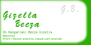 gizella becza business card